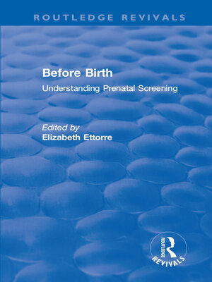 cover image of Before Birth